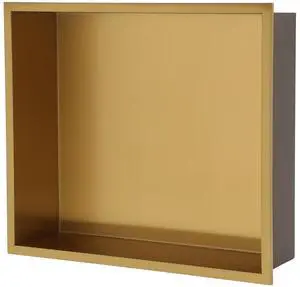 15" x 13" Stainless Steel Shower Niche, Gold 15" x 13" Stainless Steel Shower Niche, Gold