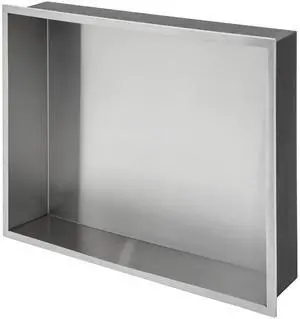 19" x 15" Stainless Steel Shower Niche, Brushed Nickel 19" x 15" Stainless Steel Shower Niche, Brushed Nickel