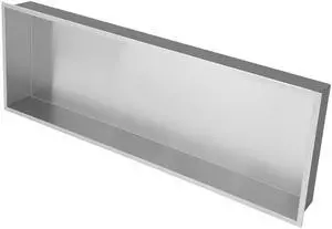 37" x 13" Stainless Steel Shower Niche, Brushed Nickel 37" x 13" Stainless Steel Shower Niche, Brushed Nickel