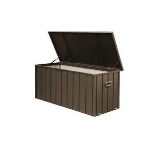 120 Gallon Outdoor Storage Deck Box Waterproof, Large Patio Storage Bin for Outside Cushions, Throw Pillows, Garden Tools, Lockable (Dark Brown) 120 Gallon Outdoor Storage Deck Box Waterproof, Large Patio Storage Bin for Outside Cushions, Throw Pillows, Garden Tools, Lockable (Dark Brown)