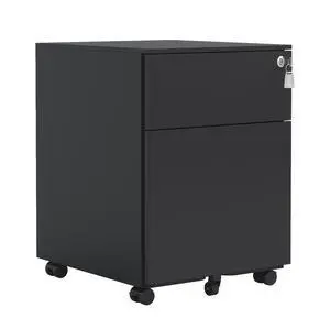 YOSEZON 2 Drawer Mobile File Cabinet with Lock Steel File Cabinet for Legal/Letter/A4/F4 Size, Fully Assembled except for Wheels, Home/ Office Design, Black YOSEZON 2 Drawer Mobile File Cabinet with Lock Steel File Cabinet for Legal/Letter/A4/F4 Size, Fully Assembled except for Wheels, Home/ Office Design, Black