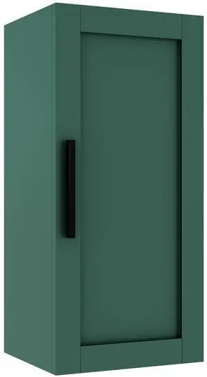 JOVI 14" Wall-Mounted Floating Bathroom Vanity Side Cabinet with a Door and a Shelf, (Suitable for JODI Bathroom Vanity), Green Color JOVI 14" Wall-Mounted Floating Bathroom Vanity Side Cabinet with a Door and a Shelf, (Suitable for JODI Bathroom Vanity), Green Color