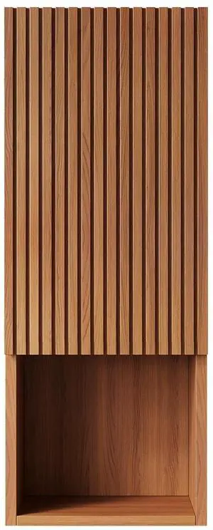 MITCH 35" Tall Bathroom Wall Mounted Cabinet, Narrow Storage Cabinet with Door and Shelves, Suitable for Small Spaces, Applicable to Bathroom, Living Rooms and Laundry, Brown Oak Woodgrain Color MITCH 35" Tall Bathroom Wall Mounted Cabinet, Narrow Storage Cabinet with Door and Shelves, Suitable for Small Spaces, Applicable to Bathroom, Living Rooms and Laundry, Brown Oak Woodgrain Color