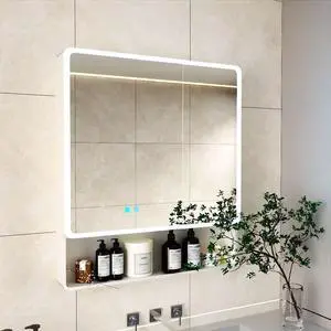 LED bathroom medicine cabinet with single-color white light ,Anti-fogging ,Easy to install Aluminum-plastic cabinet.(31.5*35.43Two-Door) LED bathroom medicine cabinet with single-color white light ,Anti-fogging ,Easy to install Aluminum-plastic cabinet.(31.5*35.43Two-Door)