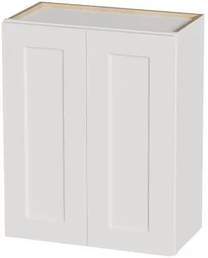 White Shaker Solid Wood Wall Cabinet with Soft-Close Doors, Adjustable Shelves - 24" Double Door Storage for Kitchen, Bathroom, Laundry, Garage (Easy Assembly, 24"W x 12"D x 30"H) White Shaker Solid Wood Wall Cabinet with Soft-Close Doors, Adjustable Shelves - 24" Double Door Storage for Kitchen, Bathroom, Laundry, Garage (Easy Assembly, 24"W x 12"D x 30"H)