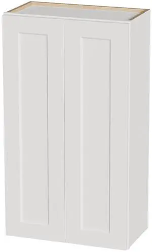 White Shaker Solid Wood Wall Cabinet with Soft-Close Doors, Adjustable Shelves - 24" Double Door Storage for Kitchen, Bathroom, Laundry, Garage (Easy Assembly, 24"W x 12"D x 42"H) White Shaker Solid Wood Wall Cabinet with Soft-Close Doors, Adjustable Shelves - 24" Double Door Storage for Kitchen, Bathroom, Laundry, Garage (Easy Assembly, 24"W x 12"D x 42"H)
