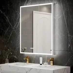 30*36 inch Smart LED Medicine Cabinet with GFCI Outlet & Blum Hinges,Front&Backlit ,Buil Built-in High-Power Outlet ,Stepless Dimming & Anti-Fog,Integrated Design,Multifunctional Bathroom Storage 30*36 inch Smart LED Medicine Cabinet with GFCI Outlet & Blum Hinges,Front&Backlit ,Buil Built-in High-Power Outlet ,Stepless Dimming & Anti-Fog,Integrated Design,Multifunctional Bathroom Storage