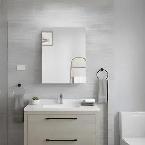20'' W x 30'' H Bathroom Mirror Medicine Cabinet - Wooden Door Medicine Cabinets for Bathroom, Wall Mounted Surface, Bathroom Mirror with Storage, Left opening door 20'' W x 30'' H Bathroom Mirror Medicine Cabinet - Wooden Door Medicine Cabinets for Bathroom, Wall Mounted Surface, Bathroom Mirror with Storage, Left opening door