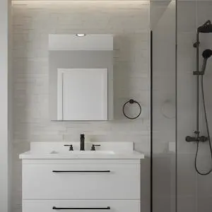 24'' W x 36'' H Surface Frameless Mirror Medicine Cabinet, Beveled Mirror Edges Bathroom Medicine Cabinet, Left opening door 24'' W x 36'' H Surface Frameless Mirror Medicine Cabinet, Beveled Mirror Edges Bathroom Medicine Cabinet, Left opening door