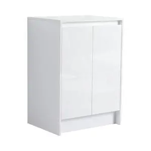 24" freestanding Bathroom Storage Cabinet, 2-Soft Close Doors, Glossy White,(KD-Packing) 24" freestanding Bathroom Storage Cabinet, 2-Soft Close Doors, Glossy White,(KD-Packing)