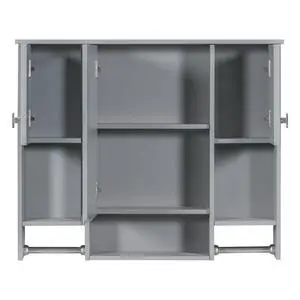 35'' x 28'' Modern Wall Mounted Bathroom Storage Cabinet, Bathroom Wall Cabinet with Mirror, Medicine Cabinet with Towels Bar 35'' x 28'' Modern Wall Mounted Bathroom Storage Cabinet, Bathroom Wall Cabinet with Mirror, Medicine Cabinet with Towels Bar