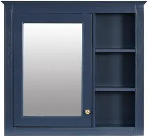 30'' x 28'' Medicine Cabinet, Wall Mounted Bathroom Storage Cabinet, Modern Bathroom Wall Cabinet with Mirror,Medicine Cabinet, Mirror Cabinet with 3 Open Shelves (Not Include Bathroom Vanity ) 30'' x 28'' Medicine Cabinet, Wall Mounted Bathroom Storage Cabinet, Modern Bathroom Wall Cabinet with Mirror,Medicine Cabinet, Mirror Cabinet with 3 Open Shelves (Not Include Bathroom Vanity )