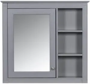 30'' x 28'' Medicine Cabinet, Wall Mounted Bathroom Storage Cabinet, Modern Bathroom Wall Cabinet with Mirror,Medicine Cabinet, Mirror Cabinet with 3 Open Shelves (Not Include Bathroom Vanity ) 30'' x 28'' Medicine Cabinet, Wall Mounted Bathroom Storage Cabinet, Modern Bathroom Wall Cabinet with Mirror,Medicine Cabinet, Mirror Cabinet with 3 Open Shelves (Not Include Bathroom Vanity )