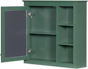 30'' x 28'' Medicine Cabinet, Wall Mounted Bathroom Storage Cabinet, Modern Bathroom Wall Cabinet with Mirror,Medicine Cabinet, Mirror Cabinet with 3 Open Shelves (Not Include Bathroom Vanity ) 30'' x 28'' Medicine Cabinet, Wall Mounted Bathroom Storage Cabinet, Modern Bathroom Wall Cabinet with Mirror,Medicine Cabinet, Mirror Cabinet with 3 Open Shelves (Not Include Bathroom Vanity )