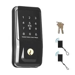 Keyless Entry Door Lock, Touchpad Electronic Deadbolt with IC Card, Customizable User Codes, Keyed Entry, Auto Lock, Anti-Peeking Password, Backlit, Easy Installation, for Home, Matte Black Keyless Entry Door Lock, Touchpad Electronic Deadbolt with IC Card, Customizable User Codes, Keyed Entry, Auto Lock, Anti-Peeking Password, Backlit, Easy Installation, for Home, Matte Black