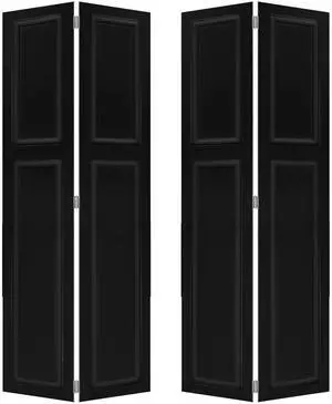 Doubel 2 panel bi-fold 96 in.X48 in. MDF black walnut Barn Sliding Door With Hardware kit Doubel 2 panel bi-fold 96 in.X48 in. MDF black walnut Barn Sliding Door With Hardware kit