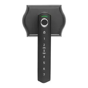 Fingerprint Door Lock Set, Electronic Biometric Knob Keyless Entry Door Lock with Handle, Auto Locking, One-Time Code, Anti-Peeking Password, Easy Installation, for Home, Apartment, Matte Black Fingerprint Door Lock Set, Electronic Biometric Knob Keyless Entry Door Lock with Handle, Auto Locking, One-Time Code, Anti-Peeking Password, Easy Installation, for Home, Apartment, Matte Black