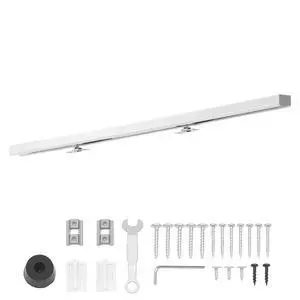Sliding Pocket Door Hardware Track Kit, 44.69" Pocket Door Track Kit with Soft Close Mechanism for Smooth and Quiet Sliding, Easy to Install, for 1" to 1 3/4" Thickness 24" Width Single Door Sliding Pocket Door Hardware Track Kit, 44.69" Pocket Door Track Kit with Soft Close Mechanism for Smooth and Quiet Sliding, Easy to Install, for 1" to 1 3/4" Thickness 24" Width Single Door