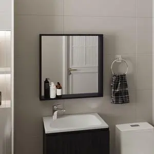 Dakota Medicine Cabinet with Mirror and Storage, Wall-Mounted Mordern Bathroom Organizer Dakota Medicine Cabinet with Mirror and Storage, Wall-Mounted Mordern Bathroom Organizer