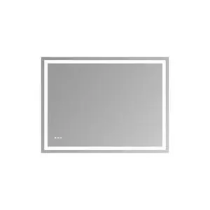 48"x36"LED Bathroom Mirror,Front-Lit and Back-Lit, Stepless Dimmable, 3 Colors CRI90+, Brightness Memory, Shatter-Proof,Anti-fog LED Vanity Mirror, IP44 Waterproof 48"x36"LED Bathroom Mirror,Front-Lit and Back-Lit, Stepless Dimmable, 3 Colors CRI90+, Brightness Memory, Shatter-Proof,Anti-fog LED Vanity Mirror, IP44 Waterproof