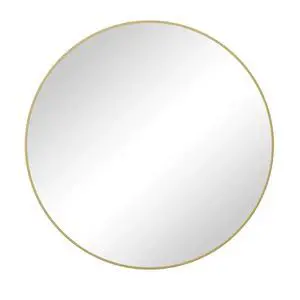Wall Mirror 39 Inch Gold Circular Mirror Metal Framed Mirror Round Vanity Mirror Dressing Mirror, for Bathroom, Living Room, Bedroom Wall Decor Wall Mirror 39 Inch Gold Circular Mirror Metal Framed Mirror Round Vanity Mirror Dressing Mirror, for Bathroom, Living Room, Bedroom Wall Decor