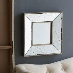 12" x 12" Distressed Silver Square Accent Mirror, Wall Mirror for Living Room, Entryway, Office, Bedroom, Hallway 12" x 12" Distressed Silver Square Accent Mirror, Wall Mirror for Living Room, Entryway, Office, Bedroom, Hallway