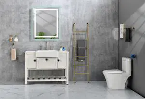 40 x 36 Inch LED Bathroom Mirror with Front, Wall Mounted Vanity Mirror, Anti-Fog, Memory, 3 Colors, Stepless Dimmable 40 x 36 Inch LED Bathroom Mirror with Front, Wall Mounted Vanity Mirror, Anti-Fog, Memory, 3 Colors, Stepless Dimmable