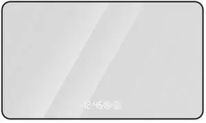 48x32 Black frame wall mirror with rounded corners vanity mirror, temperature display, tri color light, defogging, high-quality aluminum alloy frame, high-definition tempered glass 48x32 Black frame wall mirror with rounded corners vanity mirror, temperature display, tri color light, defogging, high-quality aluminum alloy frame, high-definition tempered glass