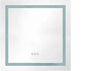 36" x 36" LED Bathroom Mirror with Front and Backlight, Wall Mounted Vanity Mirror, Anti-Fog, Memory, 3 Colors, Stepless Dimmable 36" x 36" LED Bathroom Mirror with Front and Backlight, Wall Mounted Vanity Mirror, Anti-Fog, Memory, 3 Colors, Stepless Dimmable