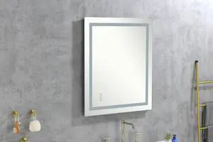 LED Bathroom Mirror 40 "x 36" with Front and Backlight, Large Dimmable Wall Mirrors with Anti-Fog, Memory, 3 Colors, LED Vanity Mirror LED Bathroom Mirror 40 "x 36" with Front and Backlight, Large Dimmable Wall Mirrors with Anti-Fog, Memory, 3 Colors, LED Vanity Mirror