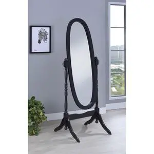 Dunne Black Cheval Mirror Dunne Black Cheval Mirror