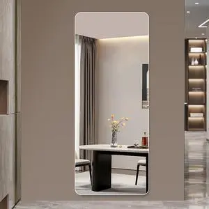 60x15inch Full Body Mirror for Living Room Bedroom Cloakroom Wall-mounted round-angle dressing mirror Aviation grade aluminum 60x15inch Full Body Mirror for Living Room Bedroom Cloakroom Wall-mounted round-angle dressing mirror Aviation grade aluminum