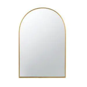 24" x 36" Arched Accent Mirror with Gold Metal Frame for Bathroom, Bedroom, Entryway Wall 24" x 36" Arched Accent Mirror with Gold Metal Frame for Bathroom, Bedroom, Entryway Wall