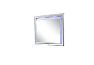 Sterling Mirror Framed LED Mirror Made With Wood in Silver Color Sterling Mirror Framed LED Mirror Made With Wood in Silver Color