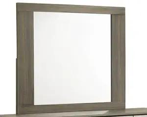 Gem Modern Style Mirror Made with Wood in Beige & Brown Gem Modern Style Mirror Made with Wood in Beige & Brown
