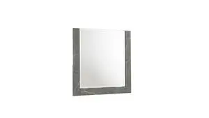 Elara Mirror Two-Tone High-Gloss Marble & Lacquer Frame with Large Reflective Surface and Elegant Design- Gray(Includes Mirror Only) Elara Mirror Two-Tone High-Gloss Marble & Lacquer Frame with Large Reflective Surface and Elegant Design- Gray(Includes Mirror Only)