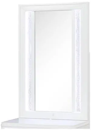 Modern Style Mirror for Nightstand Top made with wood frame and LED in White (Mirror Top Only) Modern Style Mirror for Nightstand Top made with wood frame and LED in White (Mirror Top Only)