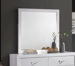 Moreland Mirror , Sparkling White Moreland Mirror , Sparkling White