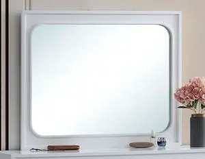 Milan Mirror , White Milan Mirror , White