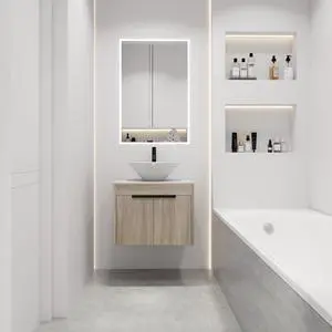 24 " Modern Design Float Bathroom Vanity With Ceramic Basin Set, Wall Mounted White Oak Vanity With Soft Close Door,KD-Packing,KD-Packing,2 Pieces Parcel(TOP-BAB217MOWH) 24 " Modern Design Float Bathroom Vanity With Ceramic Basin Set, Wall Mounted White Oak Vanity With Soft Close Door,KD-Packing,KD-Packing,2 Pieces Parcel(TOP-BAB217MOWH)