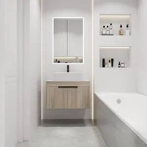 30 " Modern Design Float Bathroom Vanity With Ceramic Basin Set, Wall Mounted White Oak Vanity With Soft Close Door,KD-Packing,KD-Packing,2 Pieces Parcel(TOP-BAB110MOWH) 30 " Modern Design Float Bathroom Vanity With Ceramic Basin Set, Wall Mounted White Oak Vanity With Soft Close Door,KD-Packing,KD-Packing,2 Pieces Parcel(TOP-BAB110MOWH)