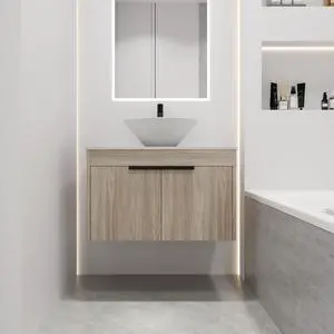 30''Modern Design Float Bathroom Vanity With Ceramic Basin Set,Wall Mounted White Oak Vanity With Soft Close Door,KD-Packing,KD-Packing,2 Pieces Parcel(TOP-BAB217MOWH) 30''Modern Design Float Bathroom Vanity With Ceramic Basin Set,Wall Mounted White Oak Vanity With Soft Close Door,KD-Packing,KD-Packing,2 Pieces Parcel(TOP-BAB217MOWH)