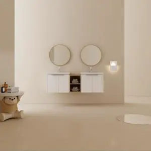 60 Inch Soft Close Doors Bathroom Vanity With Sink, and A Small Storage Shelves,BVC07460WHLTK 60 Inch Soft Close Doors Bathroom Vanity With Sink, and A Small Storage Shelves,BVC07460WHLTK