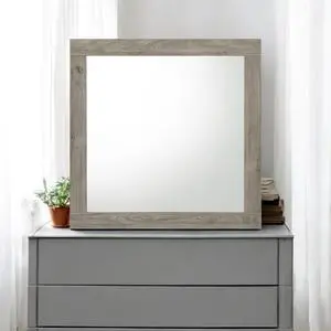 Mari Light Gray Finish Mirror Mari Light Gray Finish Mirror