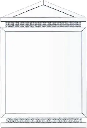 Lotus Mirrored, Faux Ice Cube Crystals Accent Mirror Lotus Mirrored, Faux Ice Cube Crystals Accent Mirror