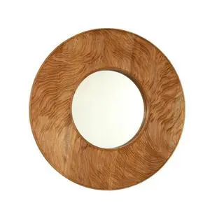 24'' Ring Mirror, Wall-mounted Vintage Circle Solid Rosewood Decorative Mirror, Round Mirror, Suitable for Bathroom, Bedroom, Living Room, Entryway, etc. 24'' Ring Mirror, Wall-mounted Vintage Circle Solid Rosewood Decorative Mirror, Round Mirror, Suitable for Bathroom, Bedroom, Living Room, Entryway, etc.