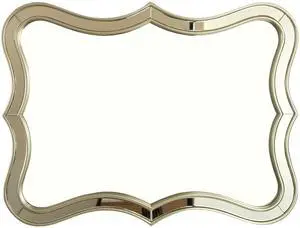 24'' Fleuron Mirror, Wave-shape PU Material Light Luxury Style Art Decorative Mirror with Golden Frame, Suitable for Bathroom, Bedroom, Living Room, Corridor, Entryway, etc. 24'' Fleuron Mirror, Wave-shape PU Material Light Luxury Style Art Decorative Mirror with Golden Frame, Suitable for Bathroom, Bedroom, Living Room, Corridor, Entryway, etc.