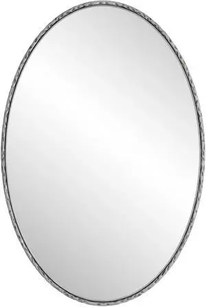 Iron Art Oval Retro Mirror, Antique Effect, Wall Hanging, Suitable For Bathroom, Bedroom, Living Room (Silver) Iron Art Oval Retro Mirror, Antique Effect, Wall Hanging, Suitable For Bathroom, Bedroom, Living Room (Silver)