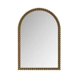 Iron Art Arch Vintage Vanity Mirror, Wall Hanging, Placed On The Table, Suitable For Living Room, Bedroom, Bathroom (Gold) Iron Art Arch Vintage Vanity Mirror, Wall Hanging, Placed On The Table, Suitable For Living Room, Bedroom, Bathroom (Gold)