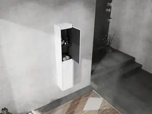 12" Bathroom Side Cabinet, 2-Soft Close Doors, Float Mounting Design, 12*2(KD-Packing) 12" Bathroom Side Cabinet, 2-Soft Close Doors, Float Mounting Design, 12*2(KD-Packing)